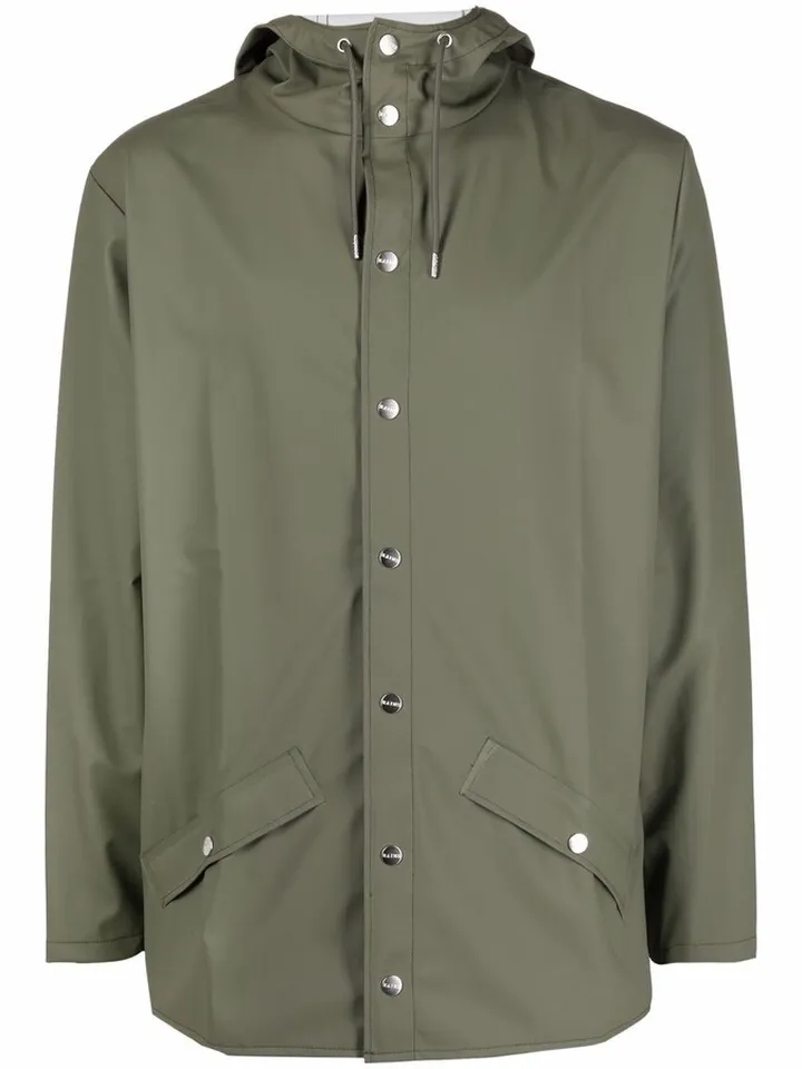Long-Sleeve Hooded Raincoat