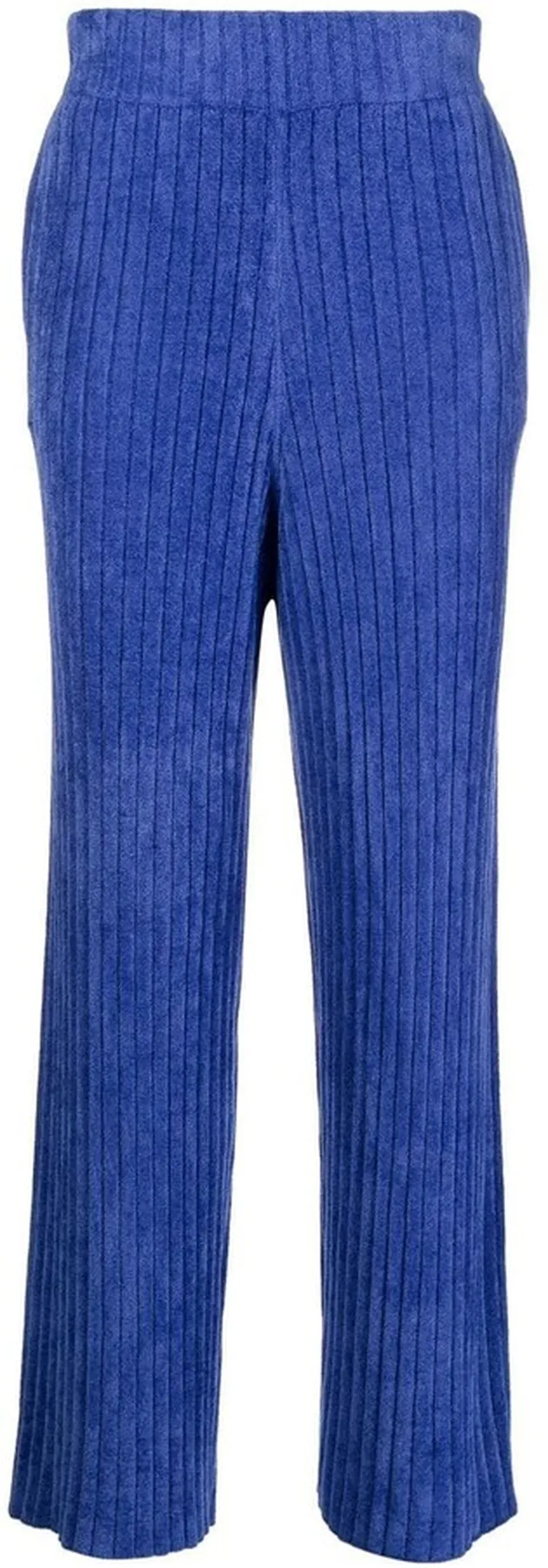 Ribbed-Knit Slip-On Track Pants