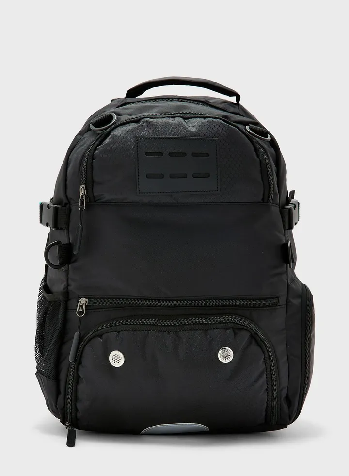 Sports Backpack With Laptop Sleeve, Soccer And Basket Ball Compartment