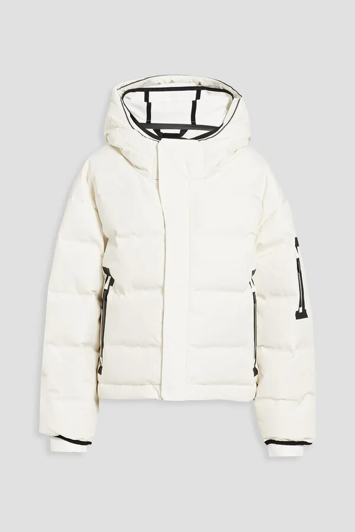 2L Bio quilted hooded down ski jacket