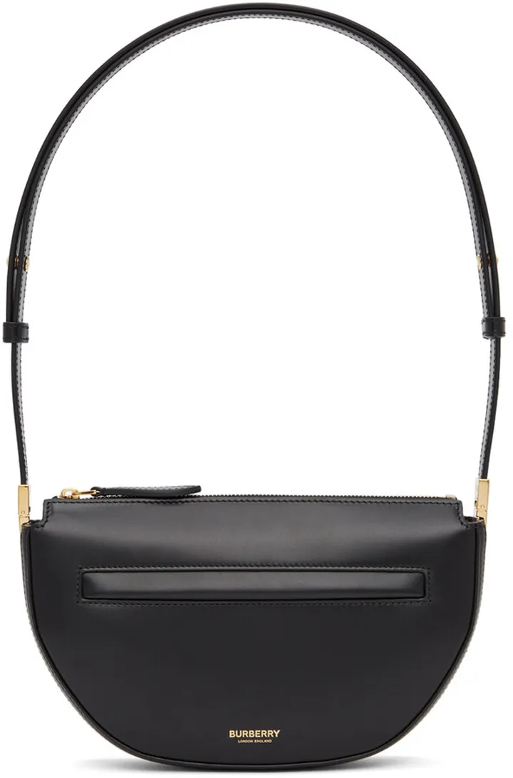 Burberry Black Mini Zip Olympia Bag