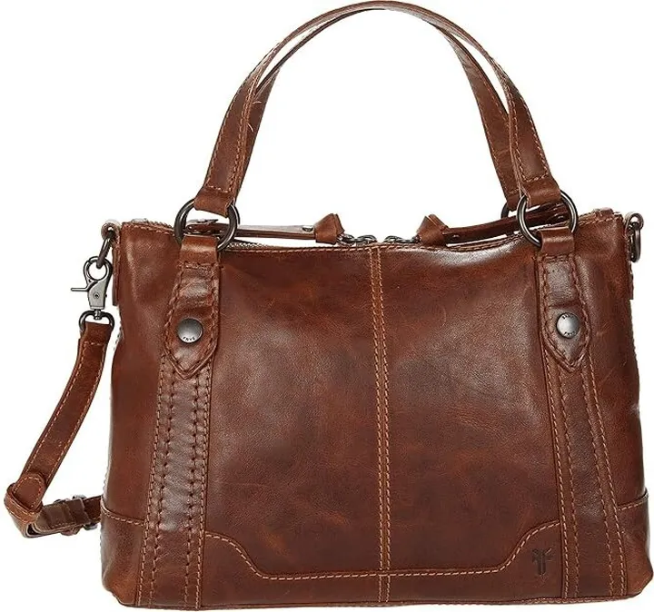 Frye Melissa Medium Crossbody (Dark Brown) Handbags