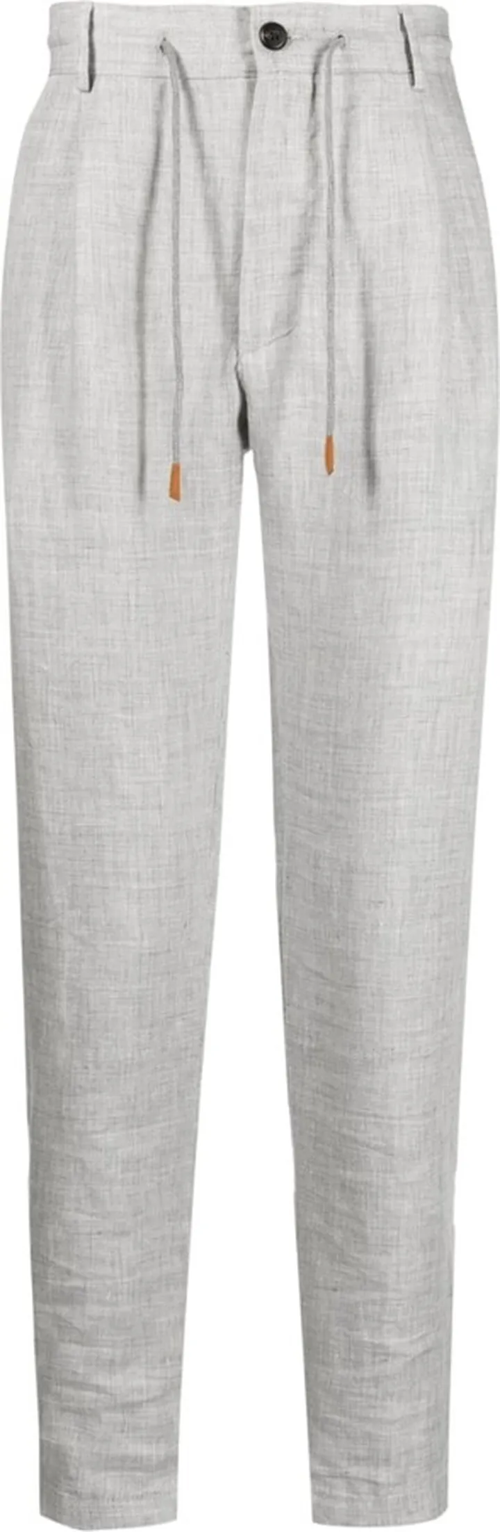 Tapered-Leg Cropped Trousers