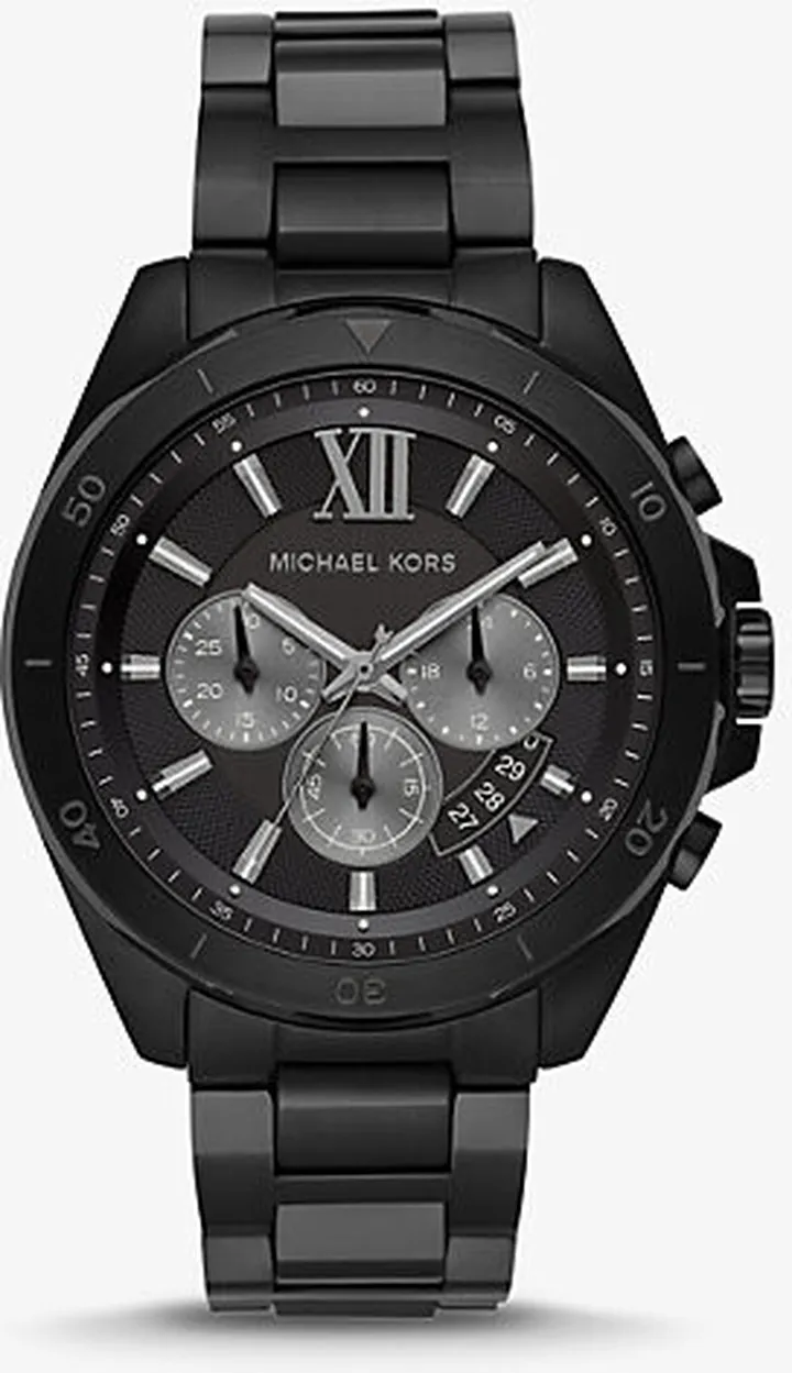 Oversized Brecken Black-Tone Watch