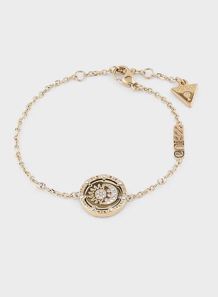 Round Detailed Chain Bracelet