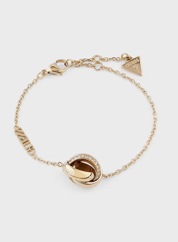 Round Detailed Chain Bracelet