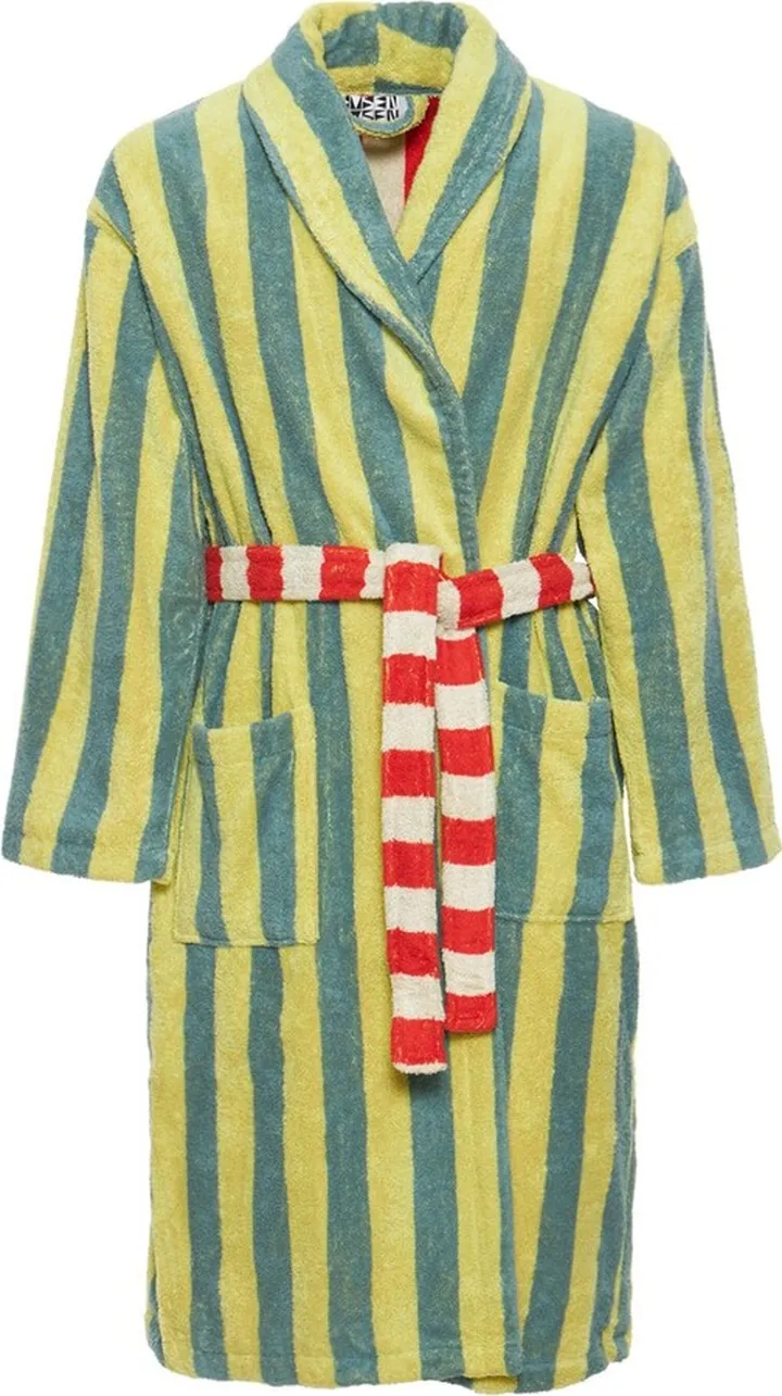 Lime Stripe bathrobe