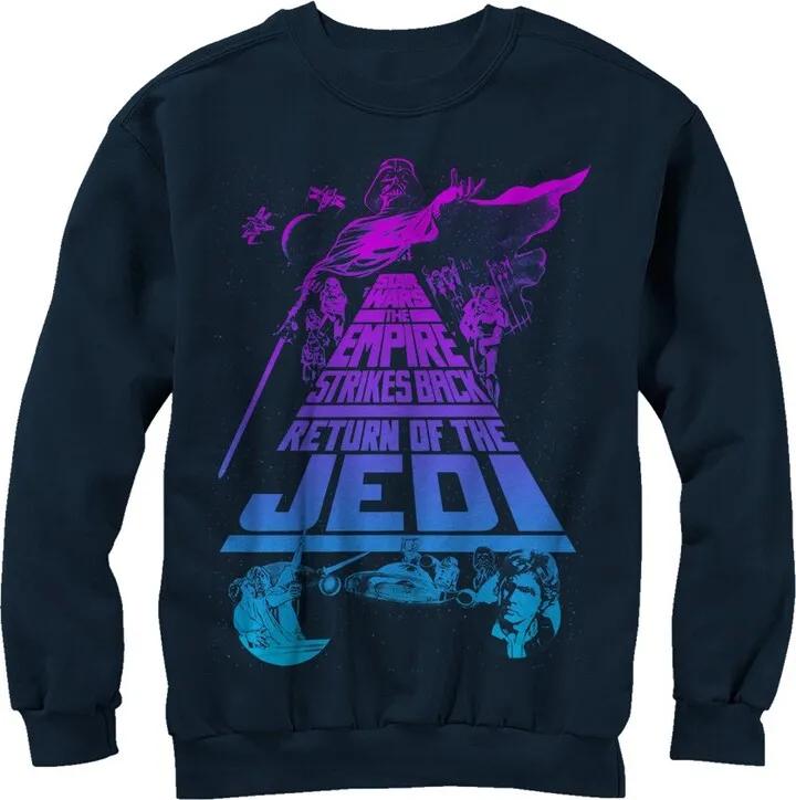 Men's Star Wars Trilogy Sweatshirt - Navy Blue - Small