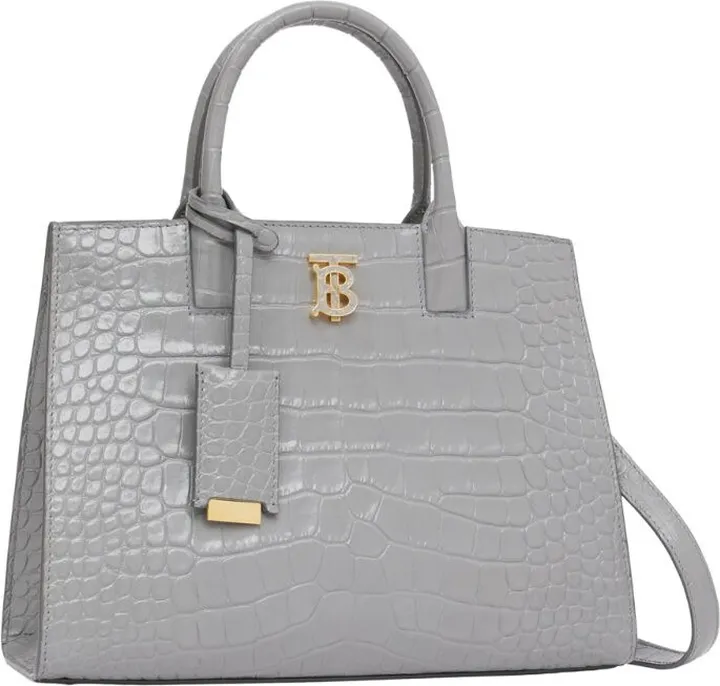 Burberry Mini Leather Frances Tote Bag