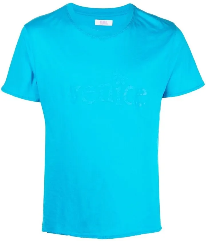 Venice-print detail T-shirt