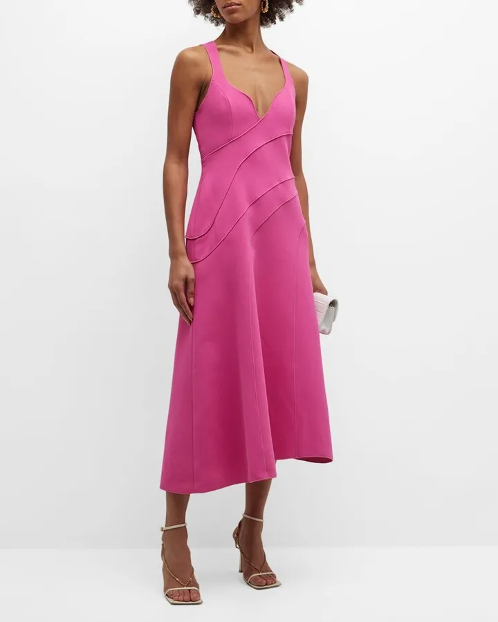 Newgate Seamed Midi Dress