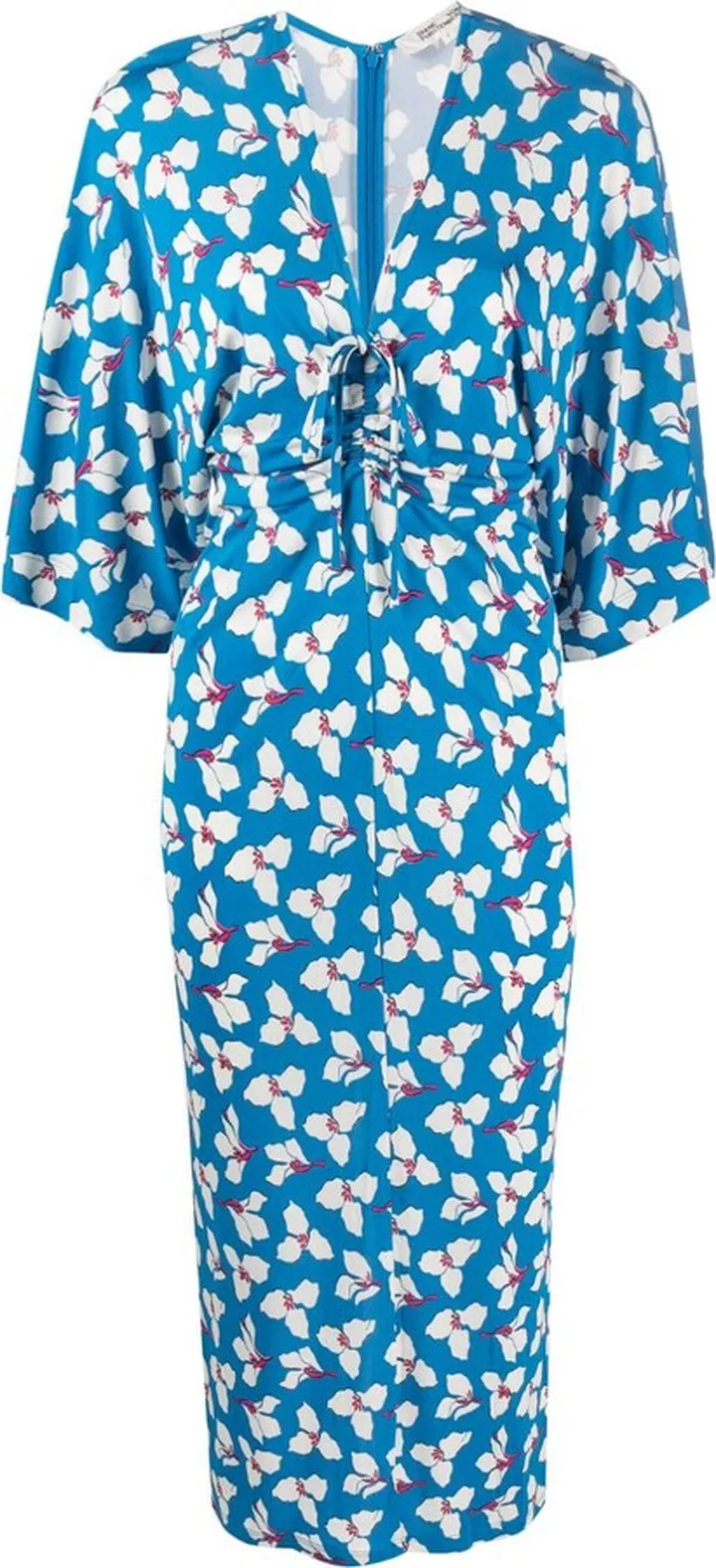 Floral-Print Midi Dress