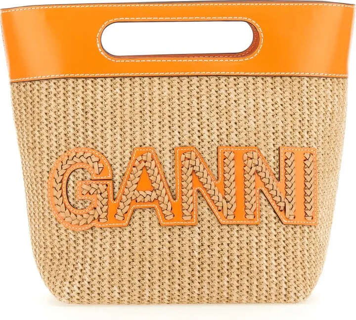 Kraft Raffia Small Tote Bag