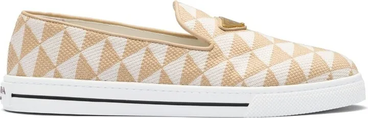 Embroidered Slip-On Sneakers