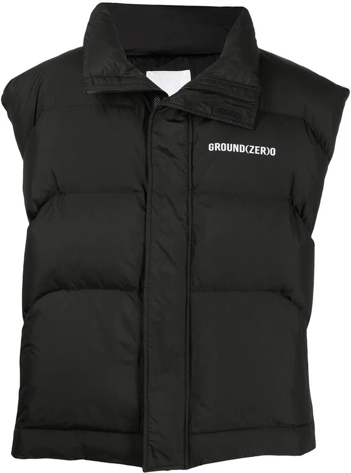 Chest Logo-Print Padded Gilet