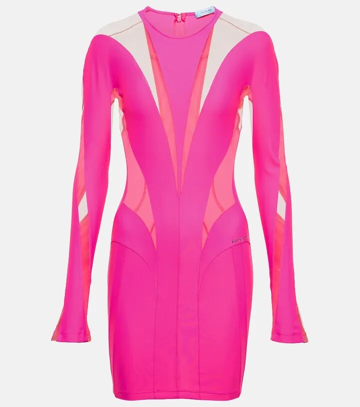 Paneled minidress