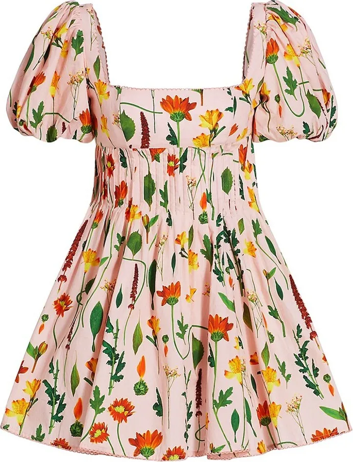 Carmelo Floral Cotton Minidress