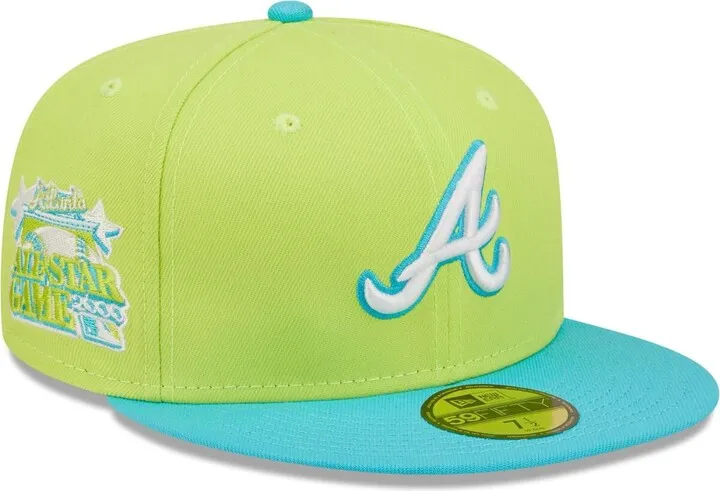 Men's New Era Green Atlanta Braves 2000 Mlb All-Star Game Cyber Vice 59FIFTY Fitted Hat