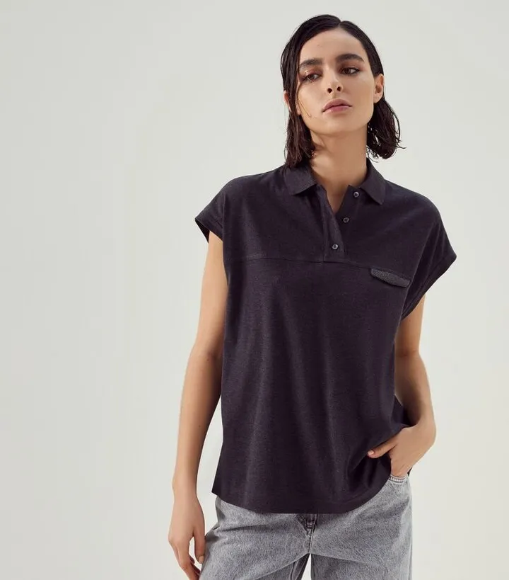 Brunello Cucinelli Embellished Polo Shirt