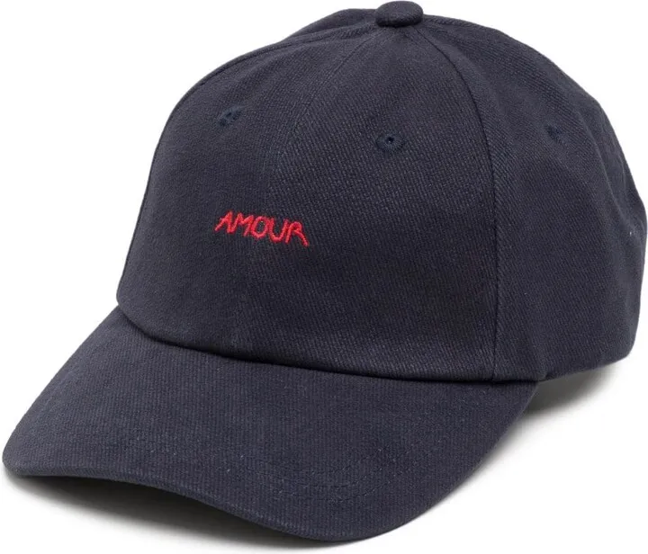 Embroidered-Slogan Cotton Cap