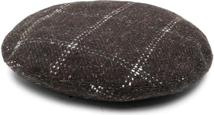 Check Beret Hat