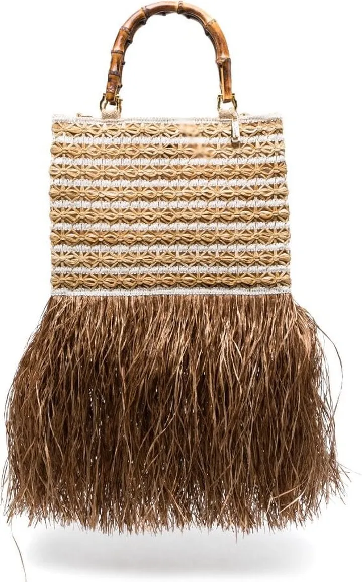 Fringe-Hem Tote Bag
