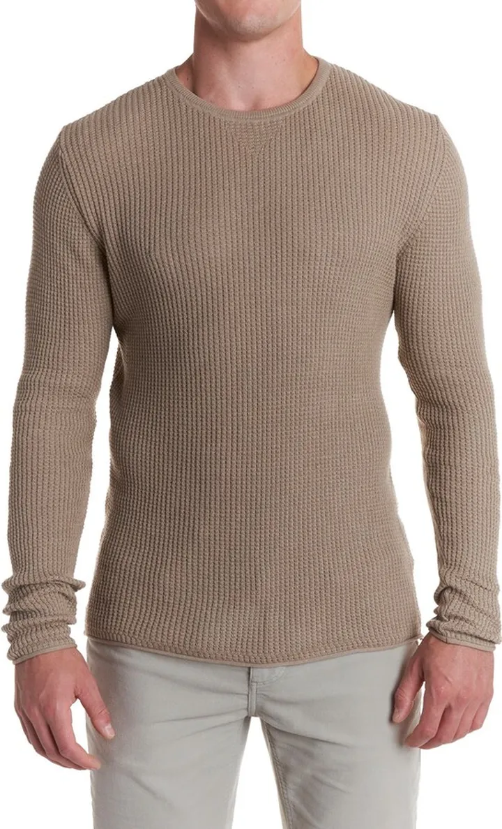 Men's Mini Waffle Crewneck T-Shirt