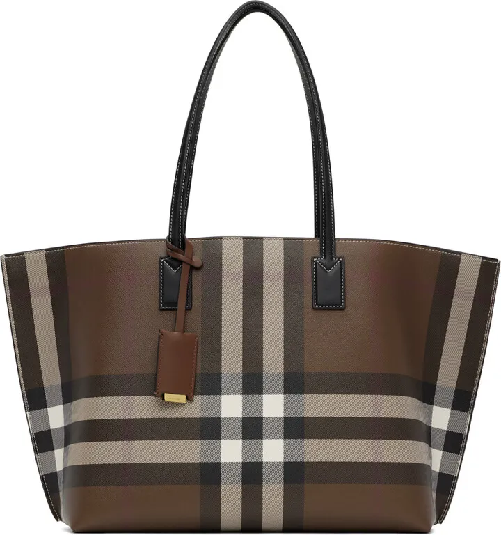 Burberry Brown Check Tote