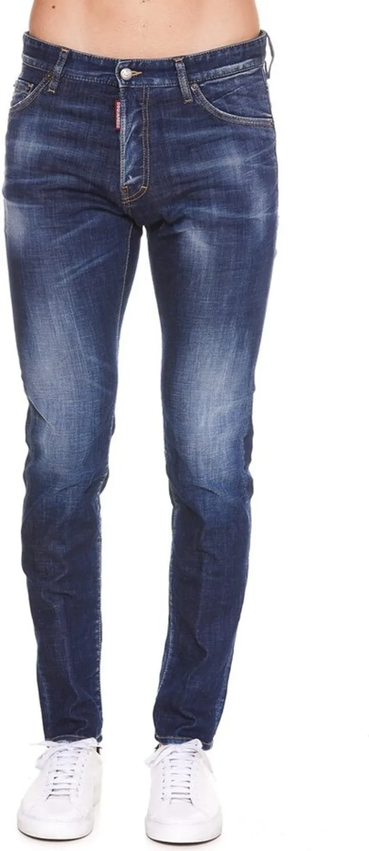 Dsquared2 Bleached Effect Distressed Skinny Jeans