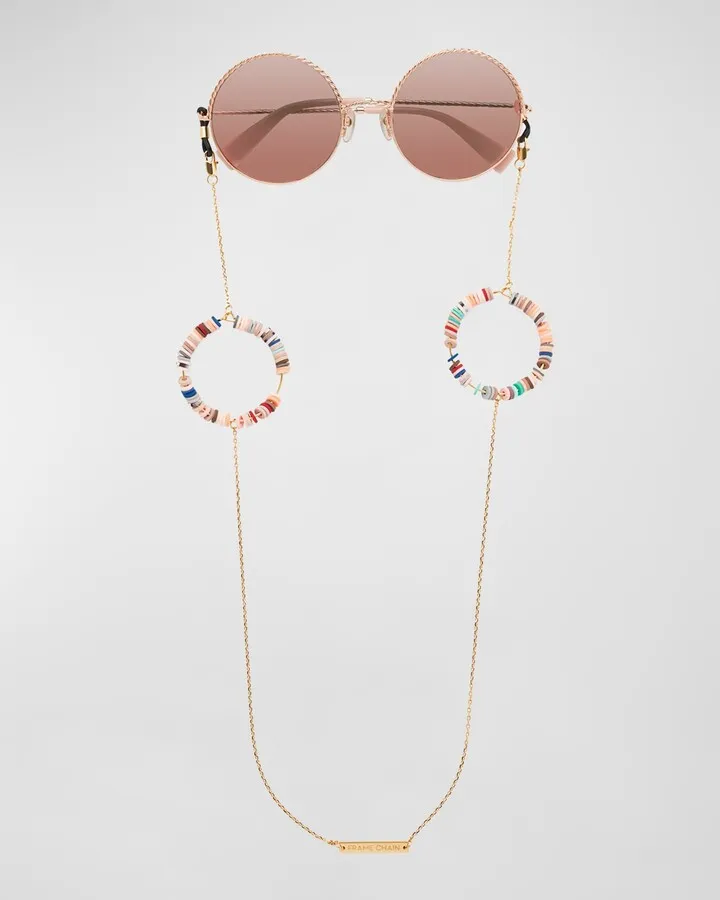 Ring Beaded Sunglasses Chain Strap