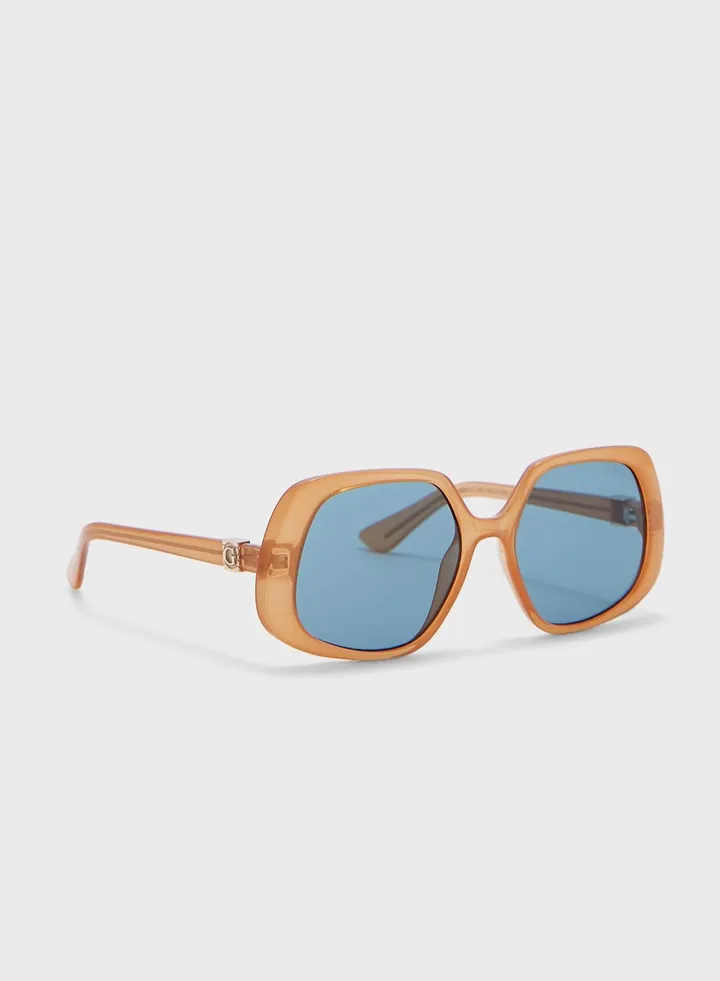 Injected Oversized Sunglasses