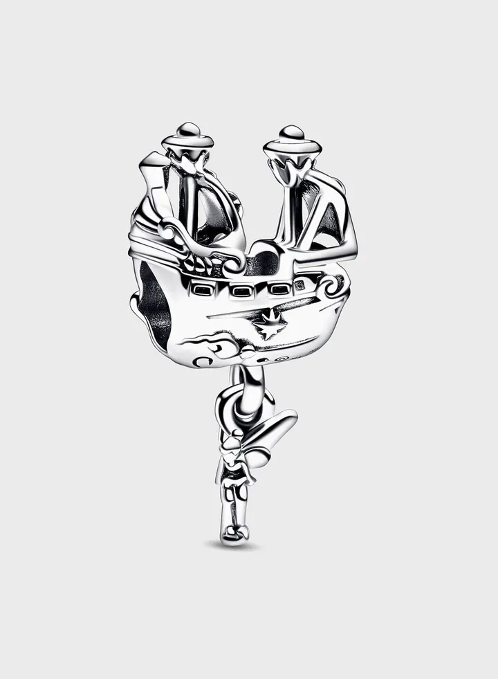 Disney Tinker Bell & Captain Hook Pirate Ship Charm