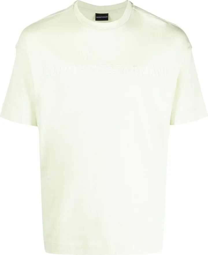 logo-embroidered T-shirt