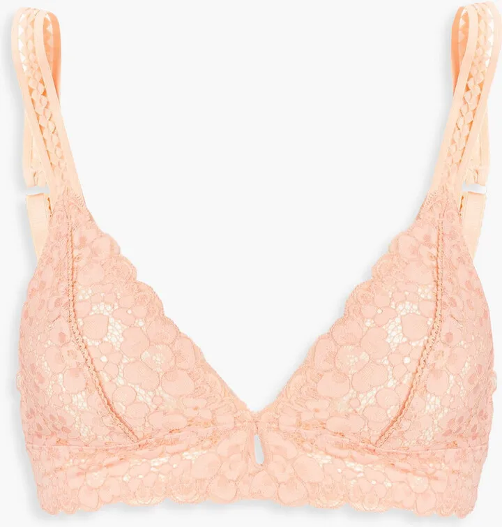 Lace triangle bra
