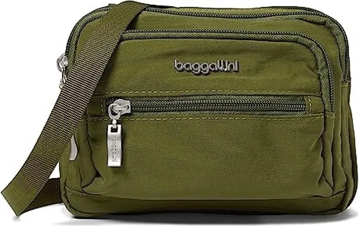 Baggallini Triple Zip Bagg (Fatigue) Cross Body Handbags