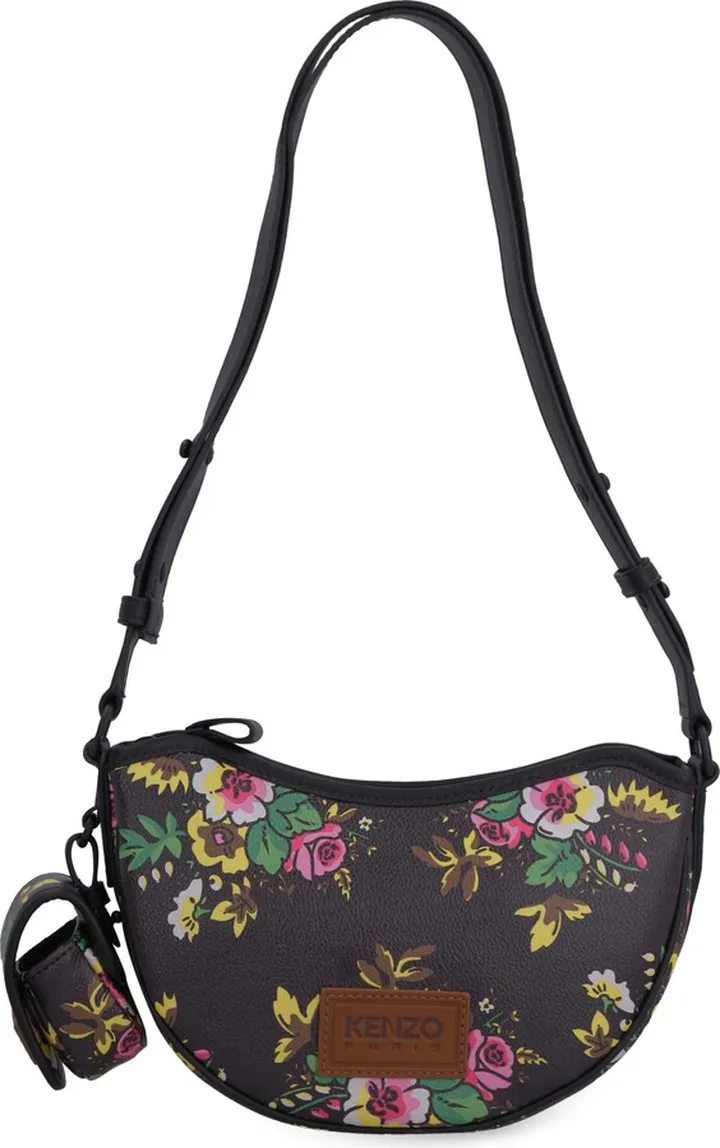 Printed Vegan Leather Crossbody Bag