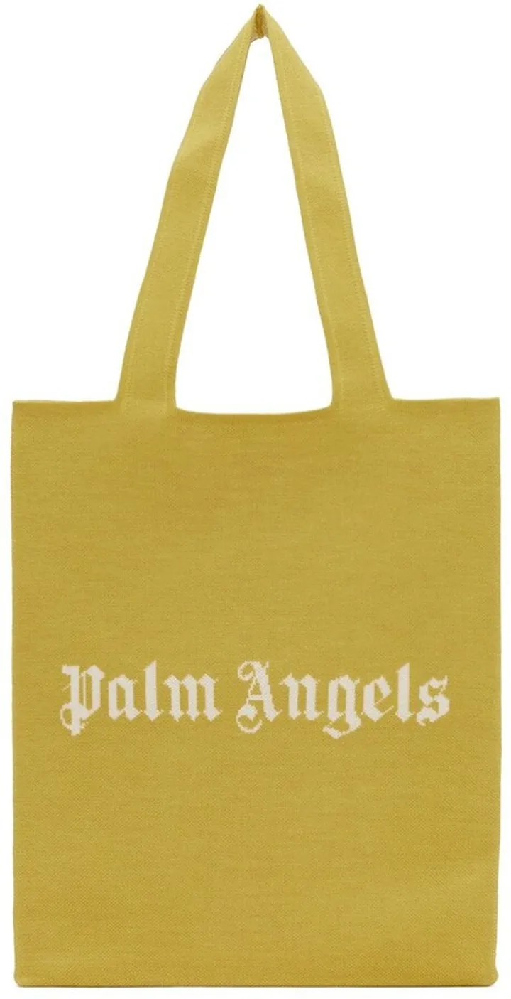 Palm Angels Yellow Logo Tote