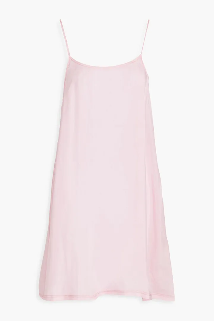 Twill mini slip dress