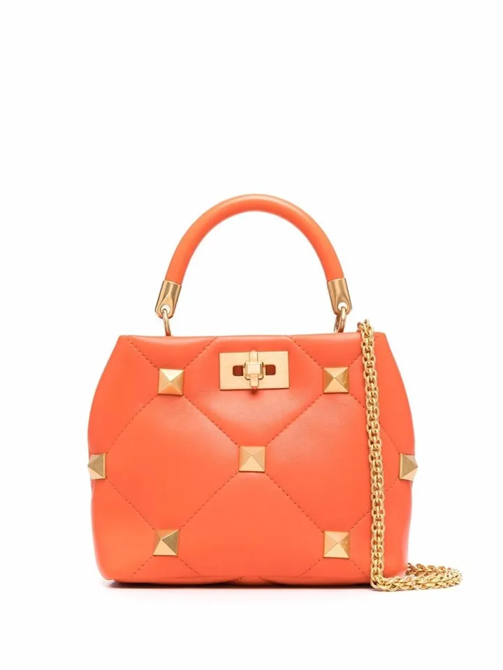 VALENTINO GARAVANI- Roman Stud Small Leather Handbag