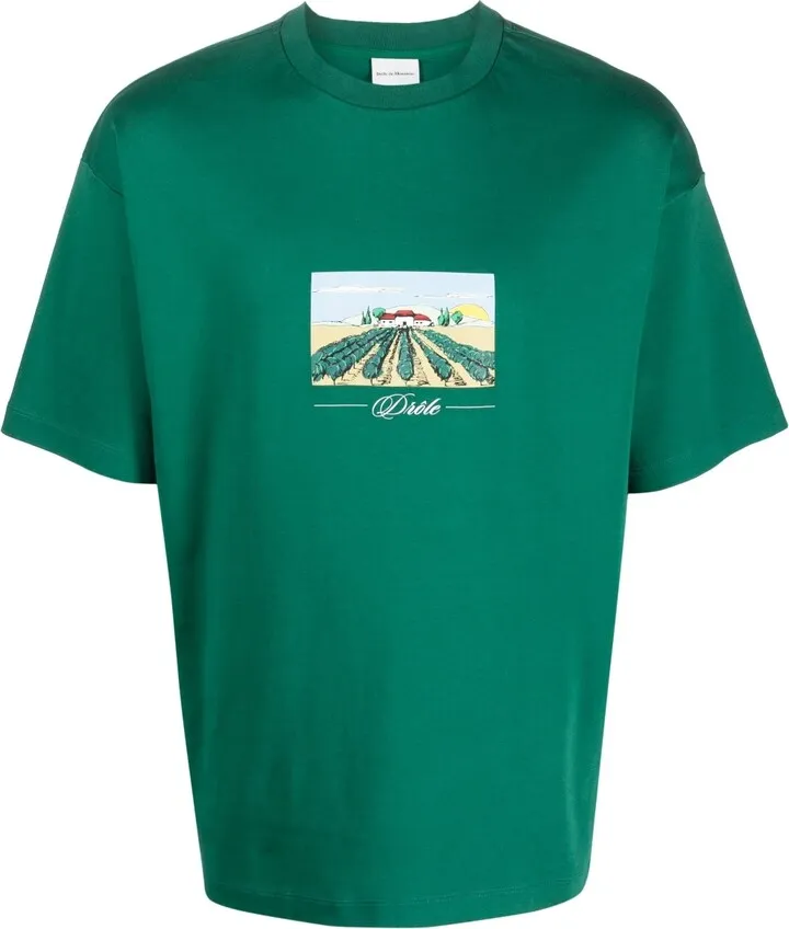 graphic-print cotton T-shirt