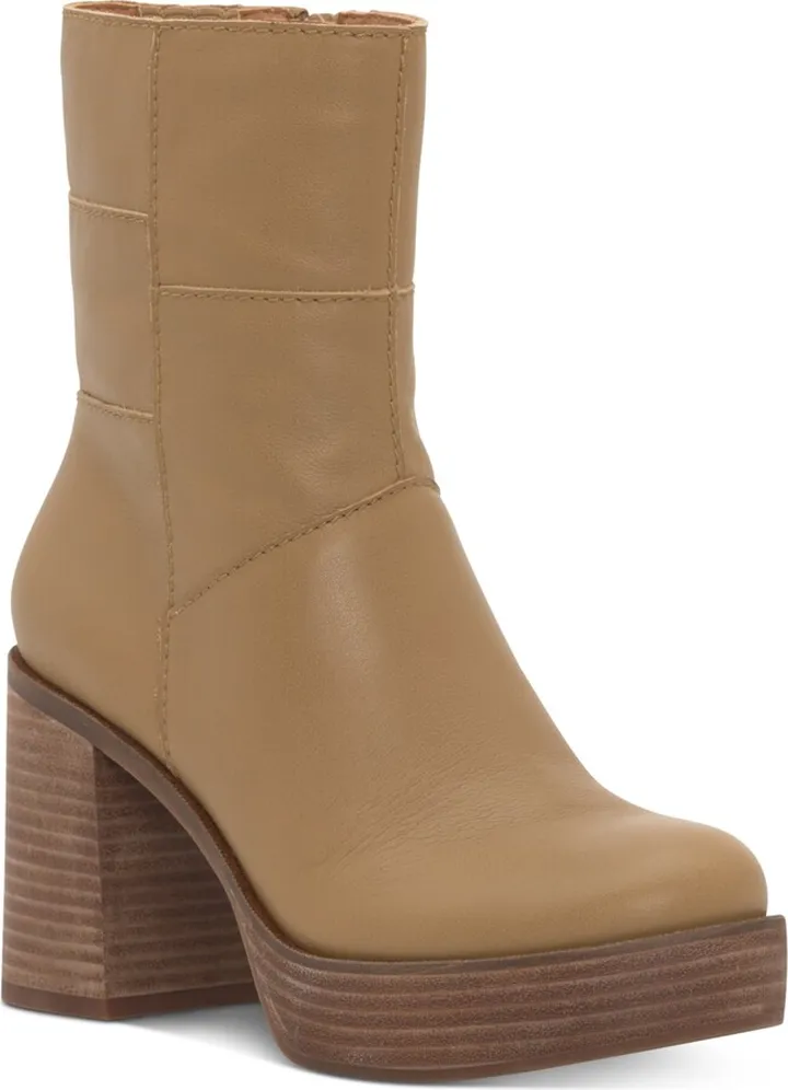 Lucky Brand Women's Omarey Zip Platform Booties Women's Shoes
