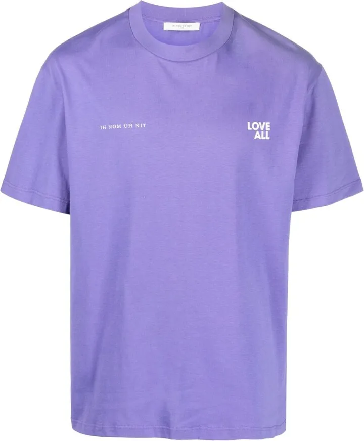 slogan-print cotton T-shirt