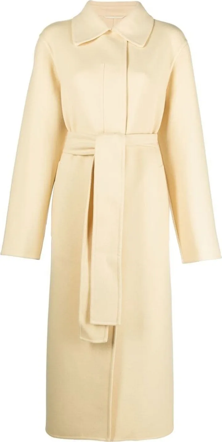 Single-Breasted Belted Coat