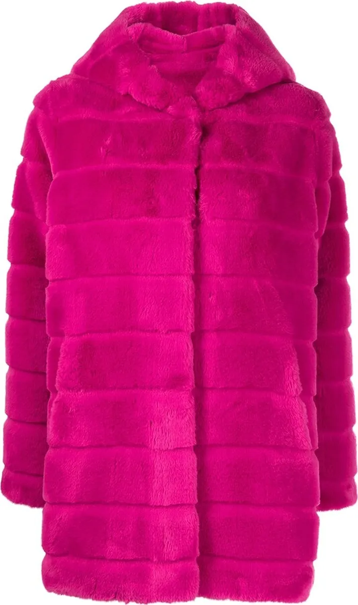 Hooded Faux-Fur Coat