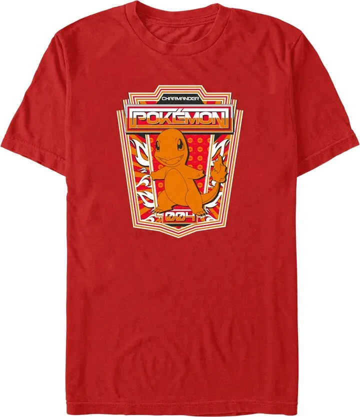 Fifth Sun Men's Charmander Badge Short Sleeve T-shirt