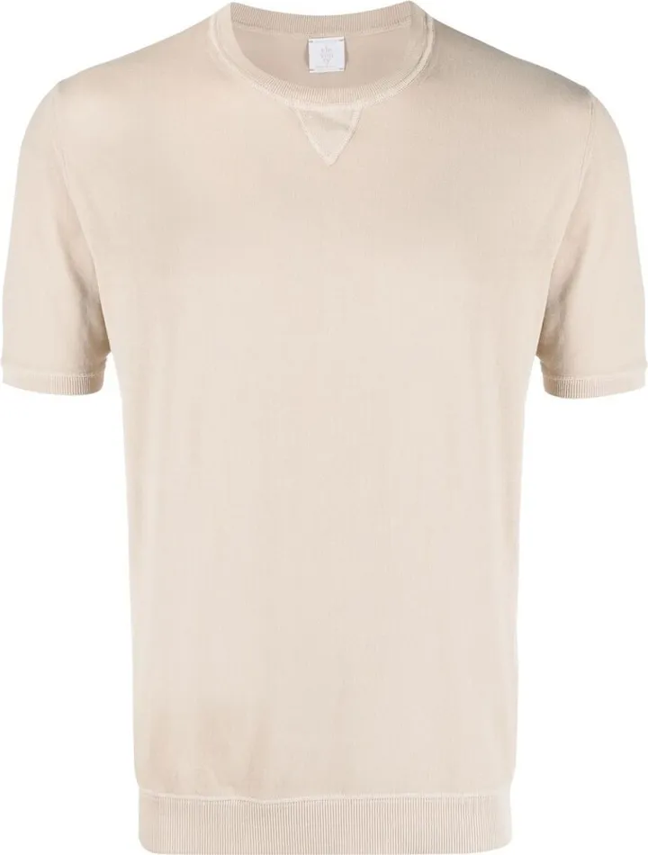 fine knit cotton T-shirt