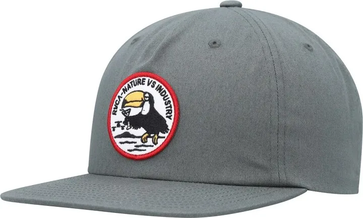 Men's Rvca Olive Tipsy Toucan Snapback Hat