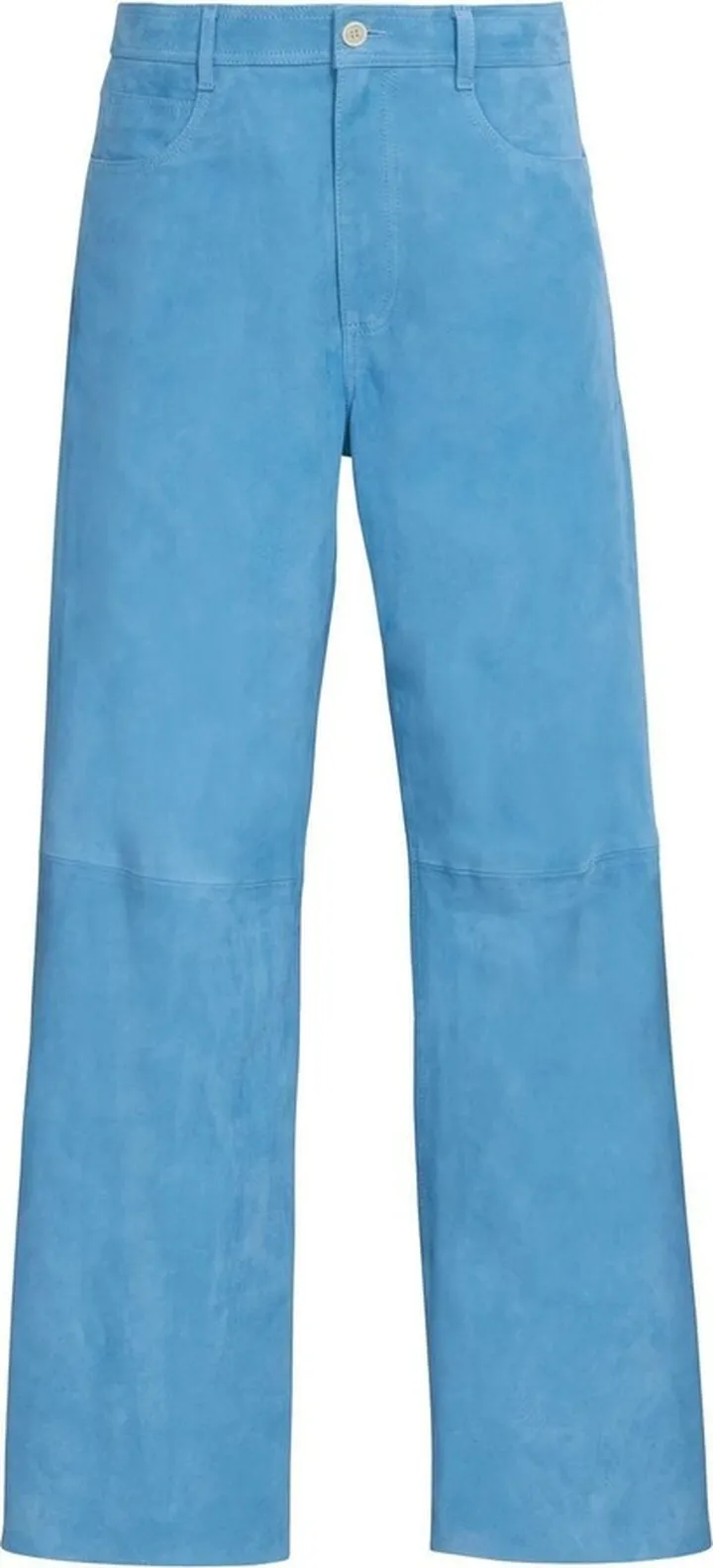 Suede Wide-Leg Trousers