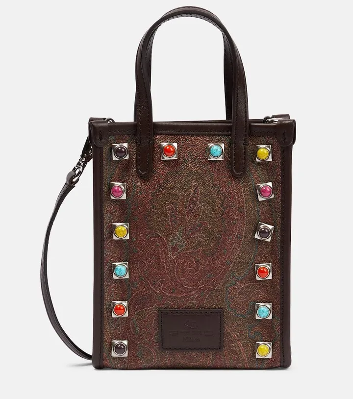 Globetrotter Mini paisley tote bag