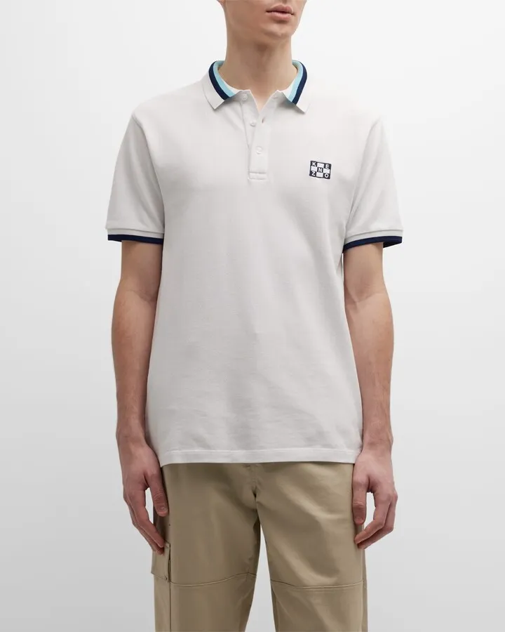 Men's Nautical Slim Polo Shirt